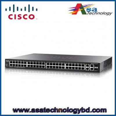 Cisco SF300-48P 48-Port 10/100 PoE Managed Switch with Gigabit Uplinks