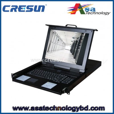 16 Port PS/2-USB VGA KVM Switch with 17in LCD Console