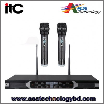 Wireless Microphones with FM touch Screen T-521UF