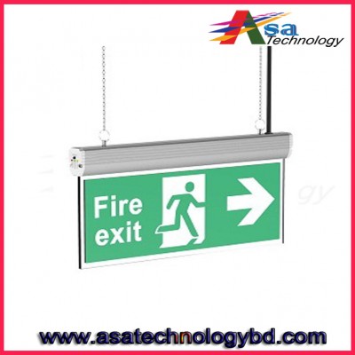 Aluminium Emergency Exit Light Sign For Fire Detection System