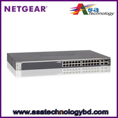 Netgear Managed Switch, GC728TX – Insight Managed 28-Port Gigabit Ethernet PoE Smart Cloud Switch with 2 SFP and 2 SFP+ Fiber Ports
