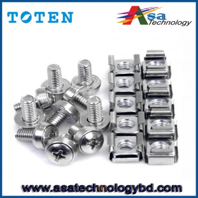 Cage Nuts High Quality M8 Stainless Steel Square Network Server Rack