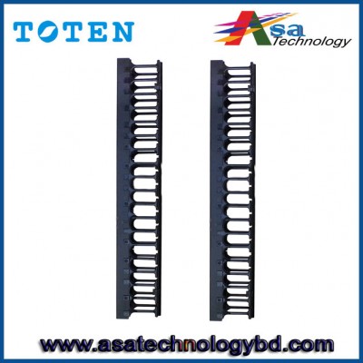 Network Server Rack Vertical Cable Management- Front Only, 80" Length