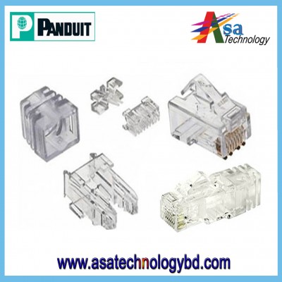 Cat-6 RJ45 Network Connector 5 Part Panduit