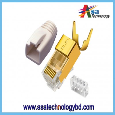 RJ45 Cat6A 10G Connector Colorful Unshielded RJ45 Modular Plug