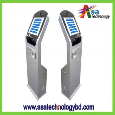 Wireless Queue Management System Queue Kiosk for Bank