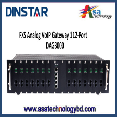 Dinstar DAG3000 FXS Analog VoIP Gateway 112-Ports,