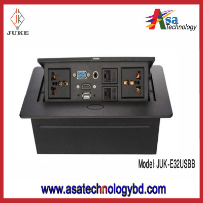 Electrical Socket Type:  Electrical Table and Floor Pop Up Box Doble Universal Type Socket, HDMI, VGA, Network Port