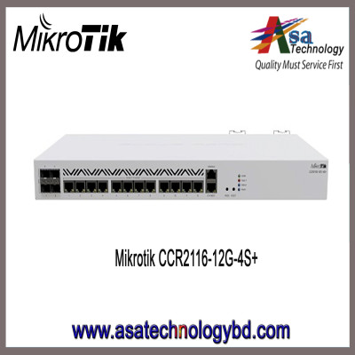 Mikrotik CCR2116-12G-4S+ 16 Core ARM CPU 10G Router