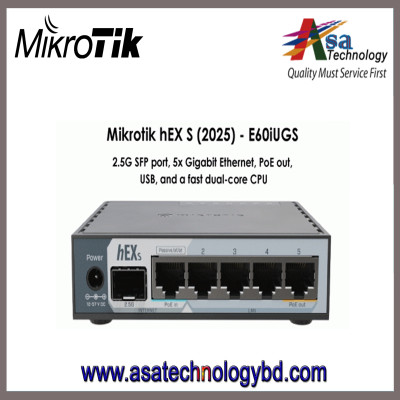 MikroTik E60iUGS-hEXS-2025 Router
